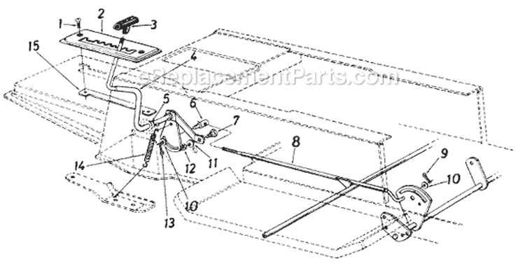 Page G Diagram and Parts List for 13649C 1986 MTD Lawn Tractor