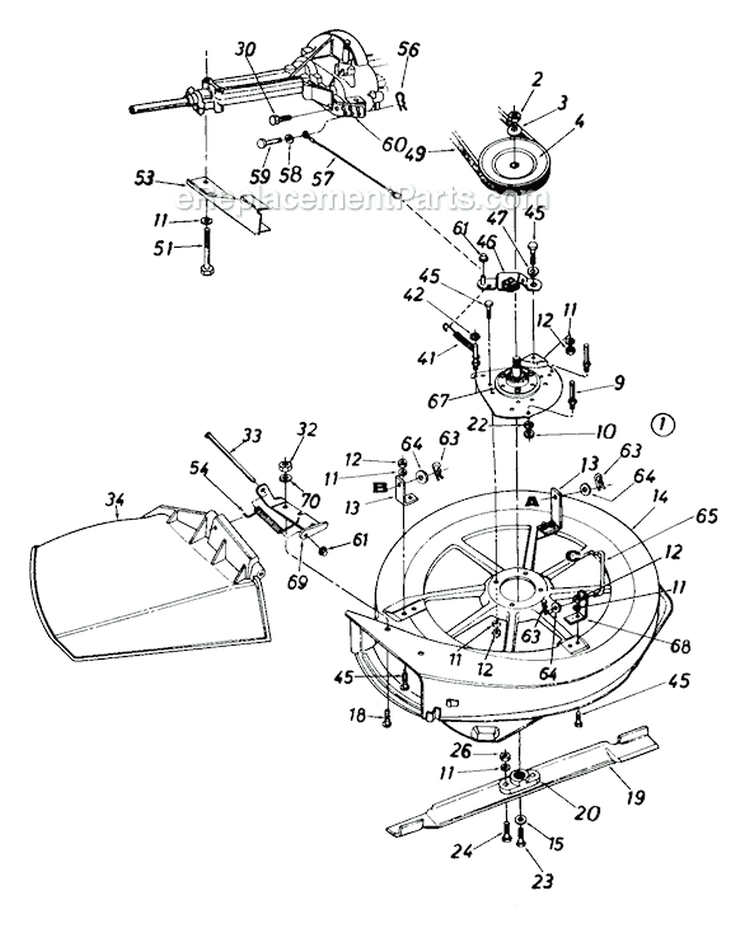 Page A Diagram and Parts List for 136F560B098 1628272 -1996 MTD Lawn Tractor