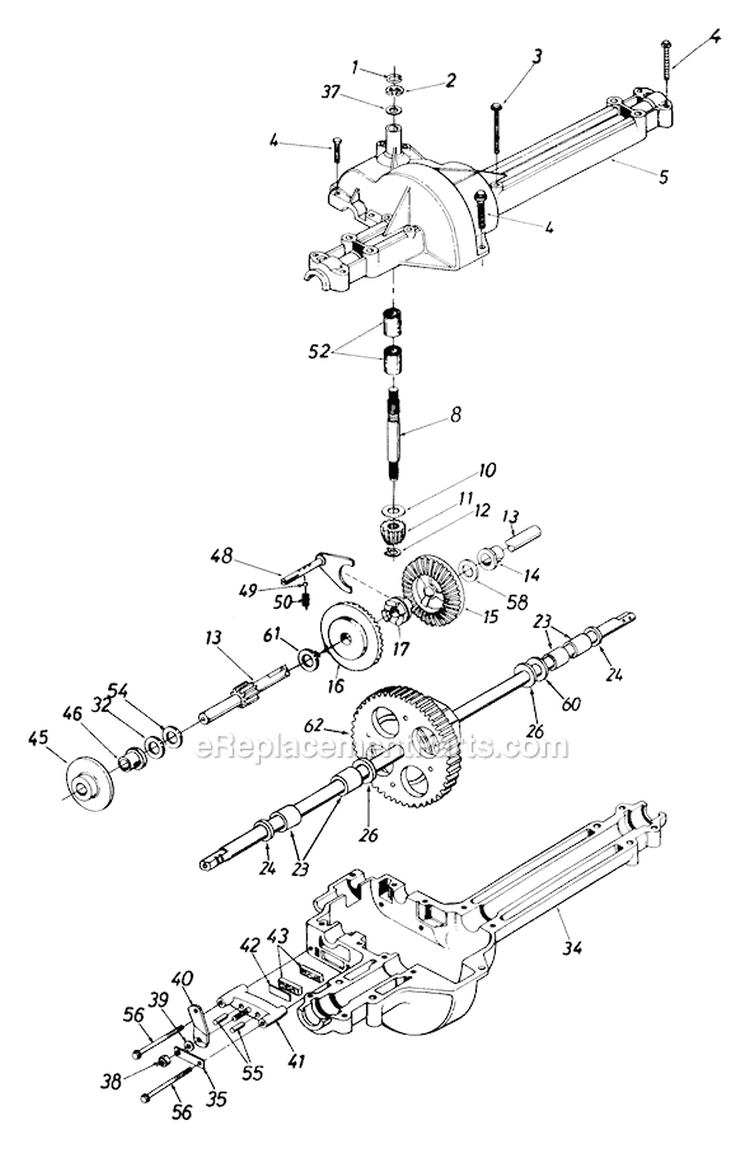 Page F Diagram and Parts List for 136F560B098 1628272 -1996 MTD Lawn Tractor
