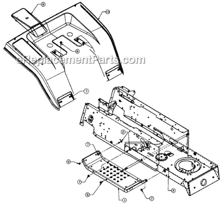 Page M Diagram and Parts List for 136G765N704 481-2368 -1996 MTD Lawn Tractor