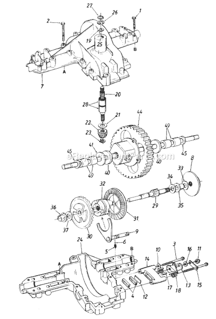 Page P Diagram and Parts List for 136G765N704 481-2368 -1996 MTD Lawn Tractor