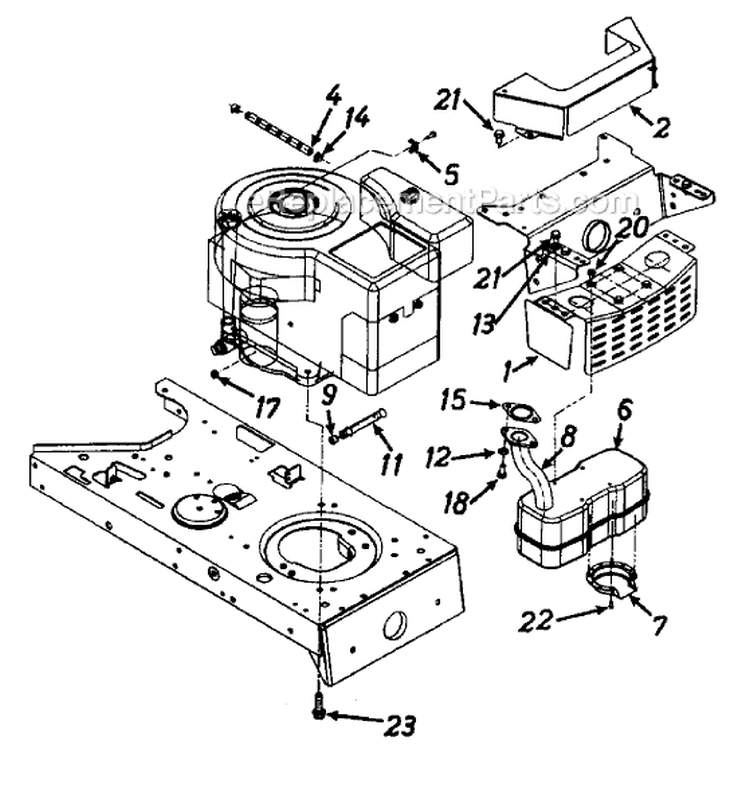 Page G Diagram and Parts List for 136G765N704 481-2368 -1996 MTD Lawn Tractor