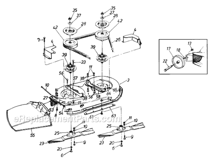 Page A Diagram and Parts List for 136H450F729 1996 MTD Lawn Tractor