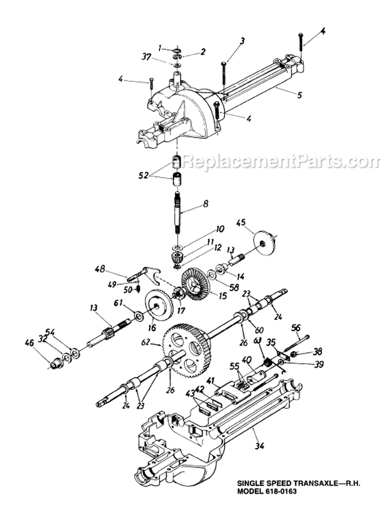 Page K Diagram and Parts List for 136L660F077 95178 -1996 MTD Lawn Tractor