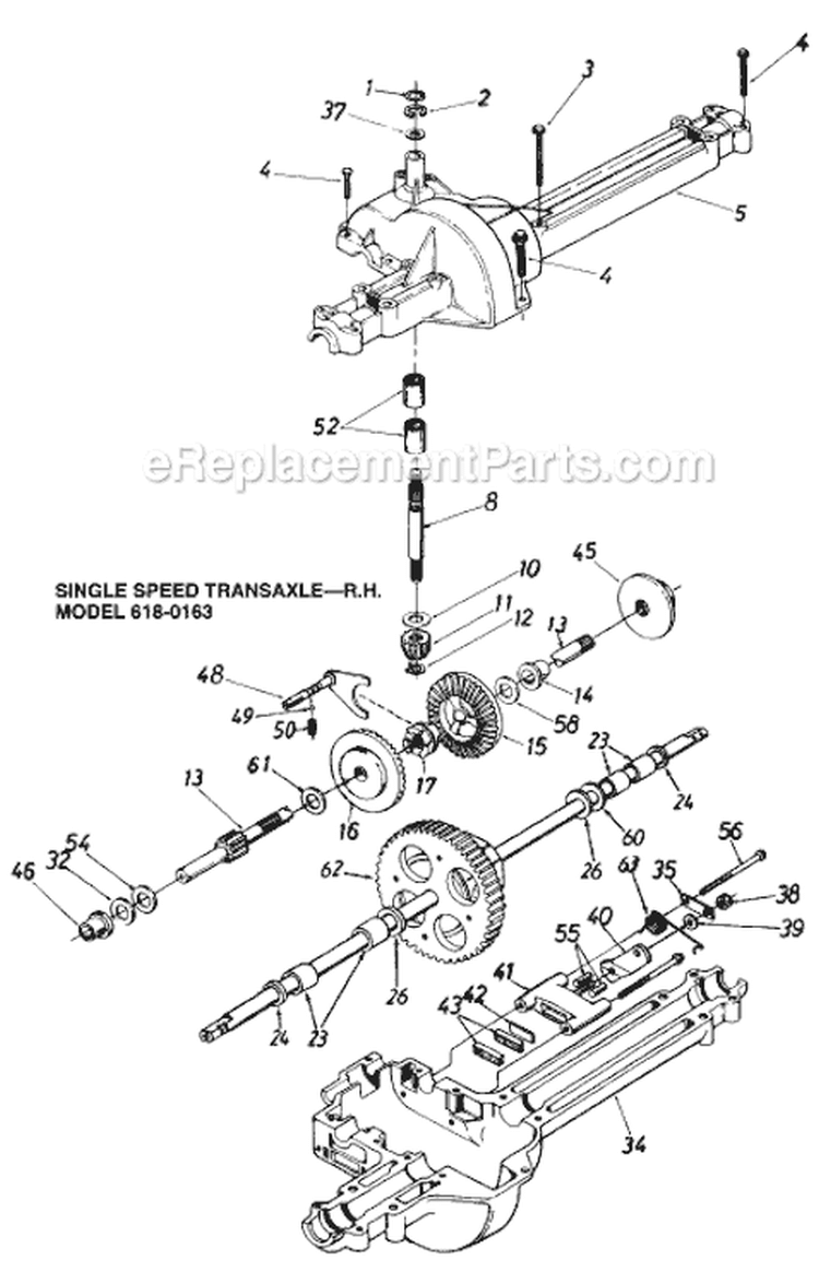 Page K Diagram and Parts List for 136L660F302 1996 MTD Lawn Tractor