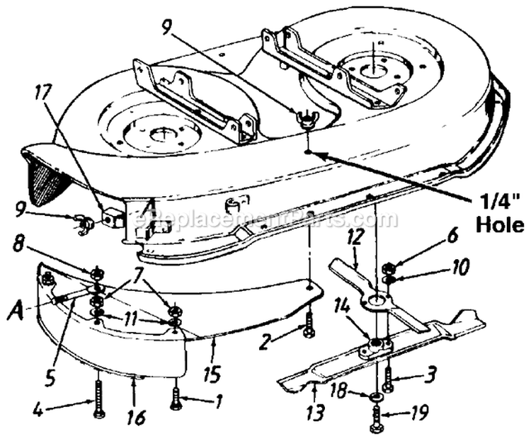Page G Diagram and Parts List for 136L673F715 1996 MTD Lawn Tractor