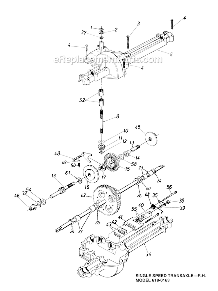 Page K Diagram and Parts List for 136L675F720 1996 MTD Lawn Tractor