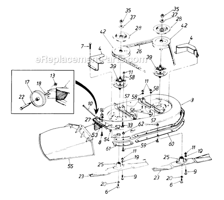Page A Diagram and Parts List for 136M660G062 1996 MTD Lawn Tractor