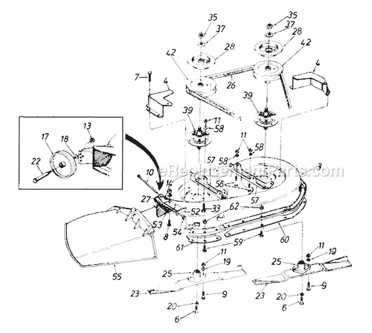 Page A Diagram and Parts List for 136M660G062 43995 -1996 MTD Lawn Tractor