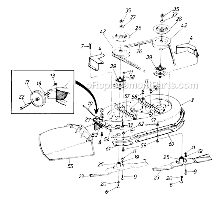 Page A Diagram and Parts List for 136M660G729 1996 MTD Lawn Tractor
