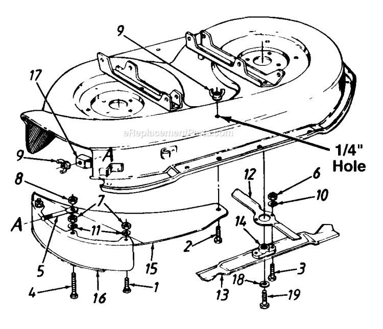 Page G Diagram and Parts List for 136M667F718 1996 MTD Lawn Tractor