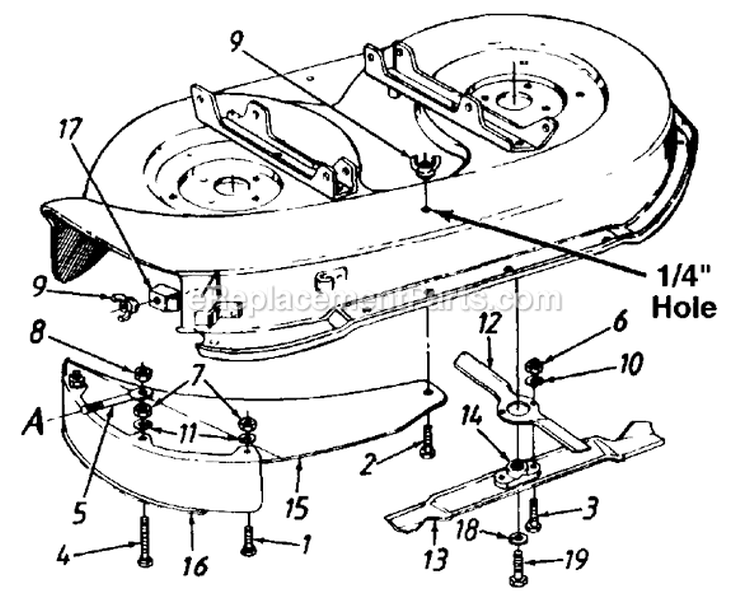 Page G Diagram and Parts List for 136M679G724 1996 MTD Lawn Tractor