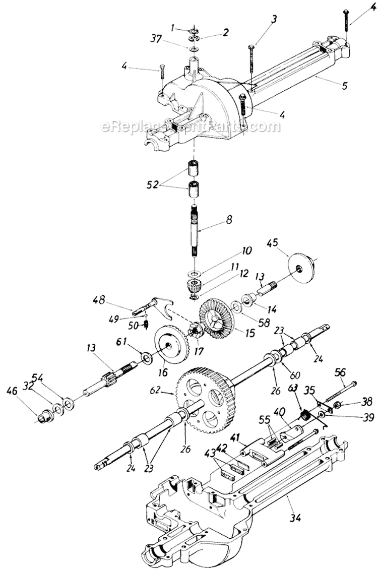 Page K Diagram and Parts List for 136S675G141 1996 MTD Lawn Tractor