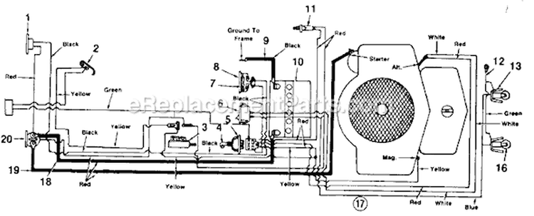Page A Diagram and Parts List for 137-582-000 1987 -Style 21 MTD Lawn Tractor