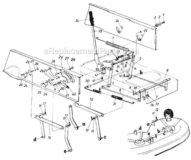 Page F Diagram and Parts List for 137-654-000 1987 MTD Lawn Tractor