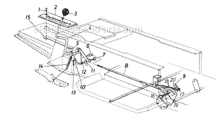 Page C Diagram and Parts List for 137-668-206 1987 MTD Lawn Tractor