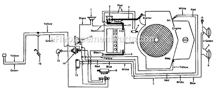 Page A Diagram and Parts List for 137-737-121 1987 MTD Lawn Tractor