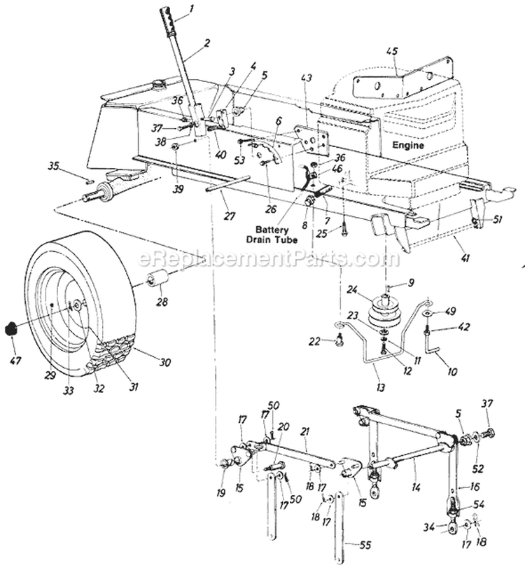 Page G Diagram and Parts List for 137-776-705 1987 MTD Lawn Tractor