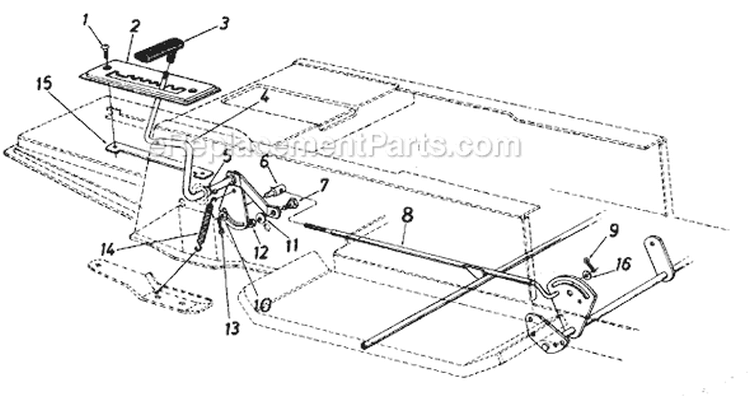 Page H Diagram and Parts List for 13705C 1986 MTD Lawn Tractor