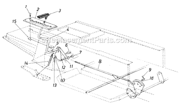 Page G Diagram and Parts List for 13705S 1985 MTD Lawn Tractor