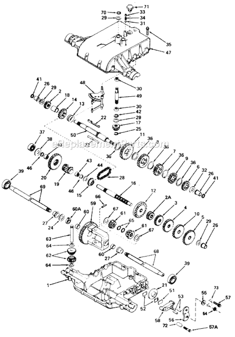Page G Diagram and Parts List for 13735-8 1988 MTD Lawn Tractor