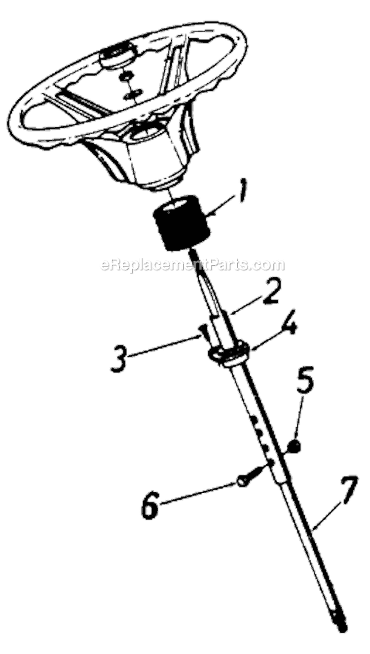 Page H Diagram and Parts List for 13785-7 1987 MTD Lawn Tractor