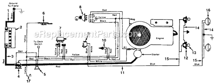 Page A Diagram and Parts List for 138-320-304 1988 MTD Lawn Tractor