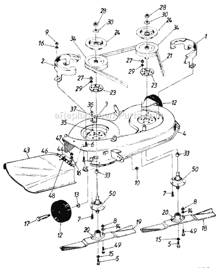 Page B Diagram and Parts List for 138-320-304 1988 MTD Lawn Tractor