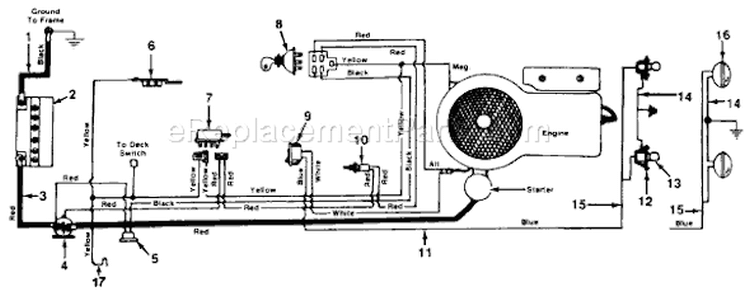 Page A Diagram and Parts List for 138-322-033 73527 -1988 MTD Lawn Tractor