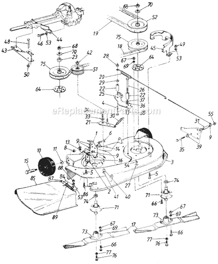 Page A Diagram and Parts List for 138-506-029 1988 MTD Lawn Tractor