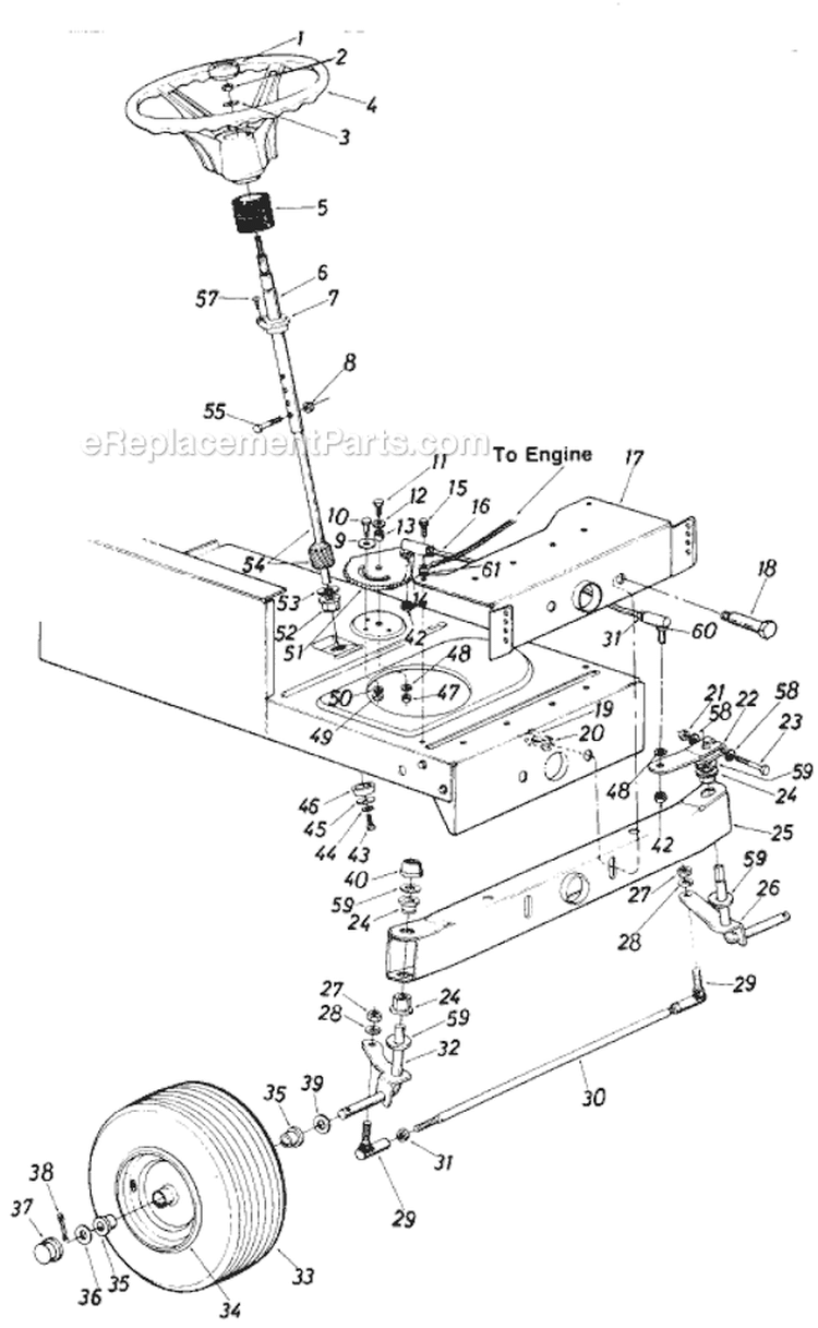 Page C Diagram and Parts List for 138-530-029 1988 MTD Lawn Tractor