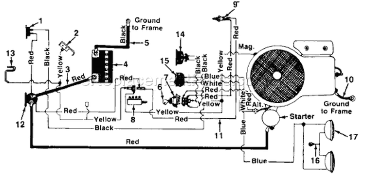 Page A Diagram and Parts List for 138-643A033 71350 -1988 MTD Lawn Tractor