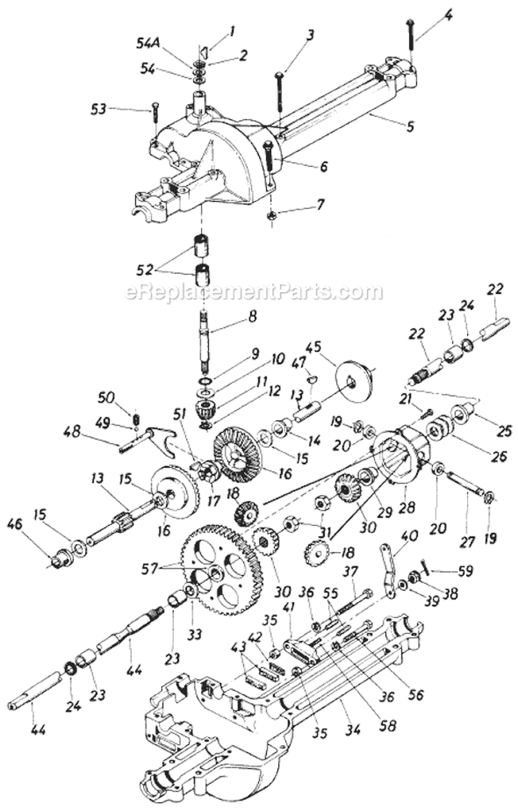 Page G Diagram and Parts List for 138-654-000 1988 MTD Lawn Tractor
