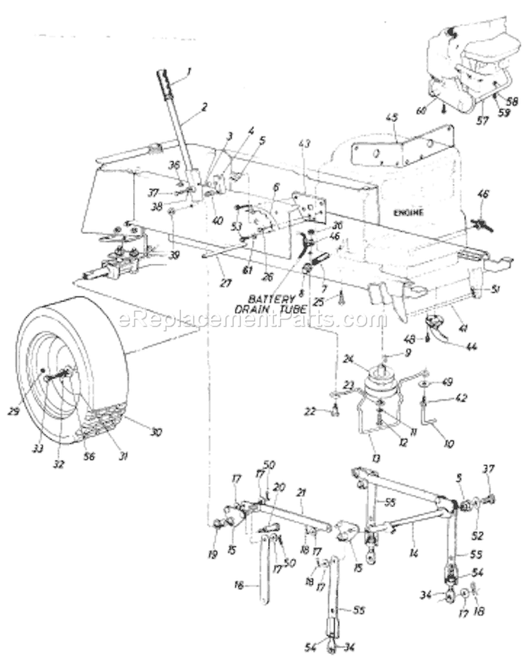Page D Diagram and Parts List for 138-753-033 72771 -1988 MTD Lawn Tractor