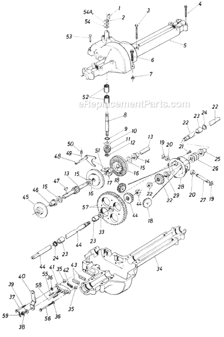 Page G Diagram and Parts List for 504-327 1989 MTD Lawn Tractor