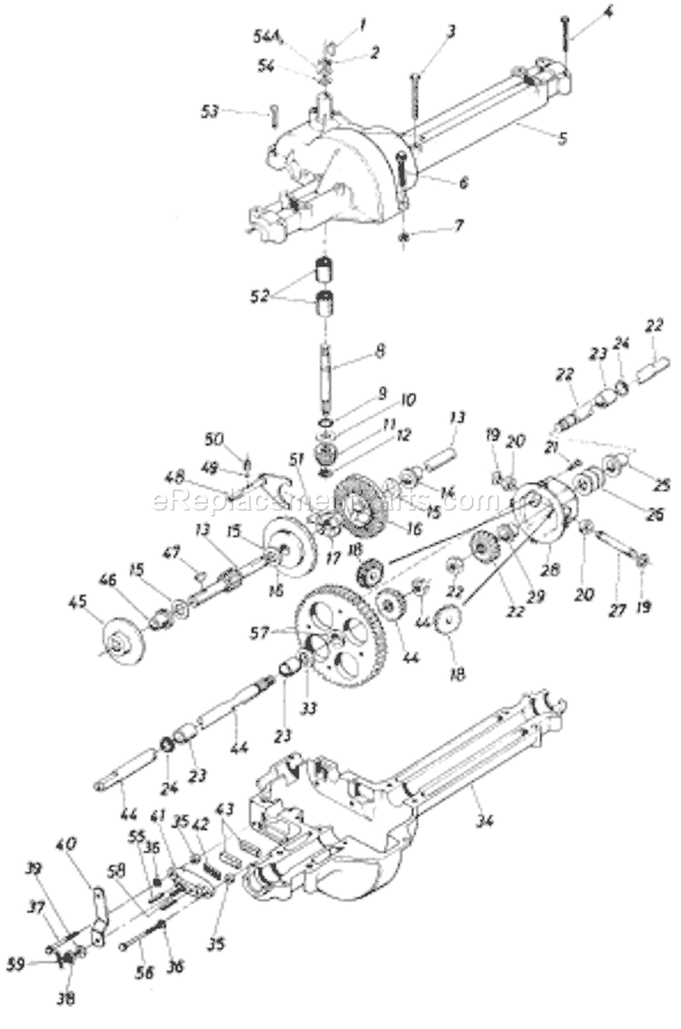 Page G Diagram and Parts List for 139-322-033 73527 -1989 MTD Lawn Tractor