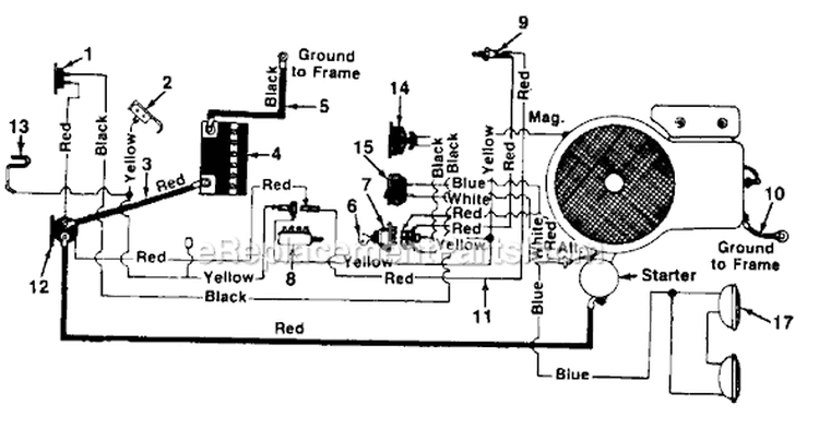 Page A Diagram and Parts List for 139-627-000 1989 -Style 7 MTD Lawn Tractor