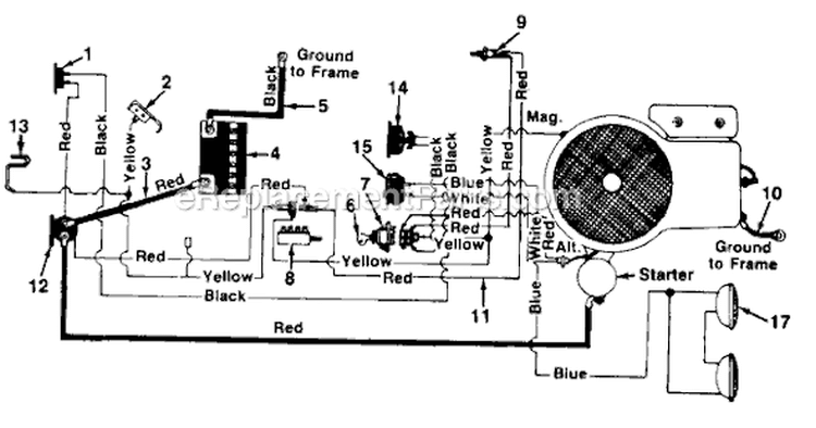 Page A Diagram and Parts List for 139-657-000 1989 -Style 7 MTD Lawn Tractor