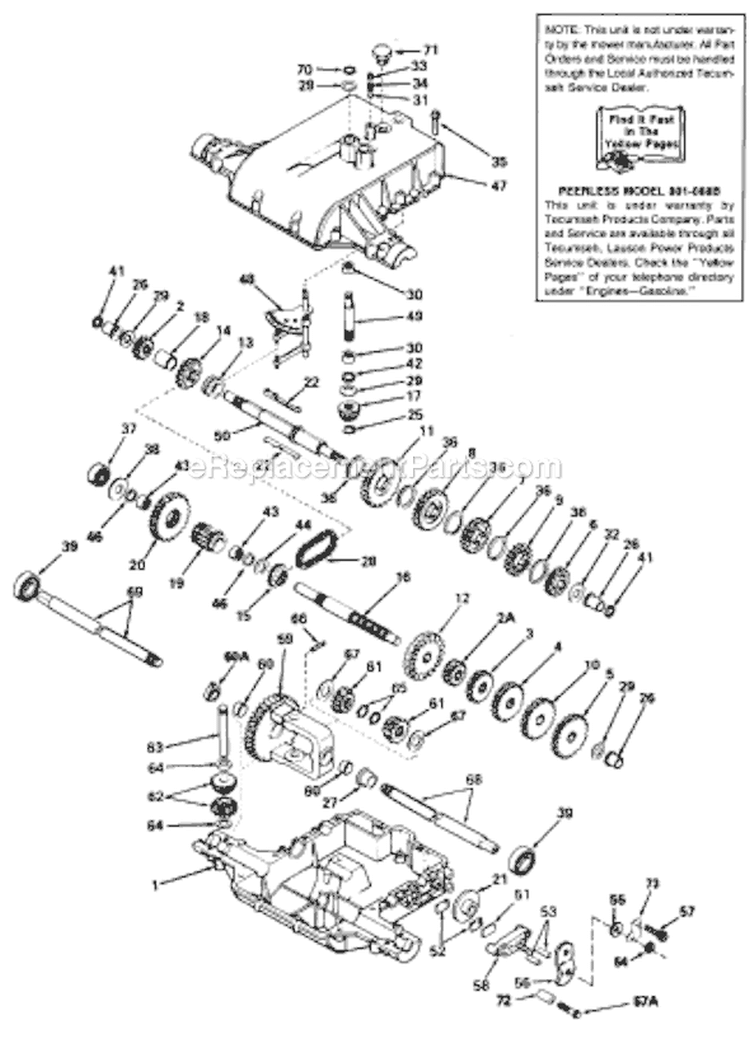 Page G Diagram and Parts List for 752-206 1989 MTD Lawn Tractor