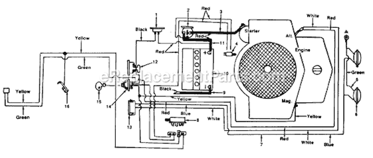 Page A Diagram and Parts List for 139-757-000 1989 MTD Lawn Tractor