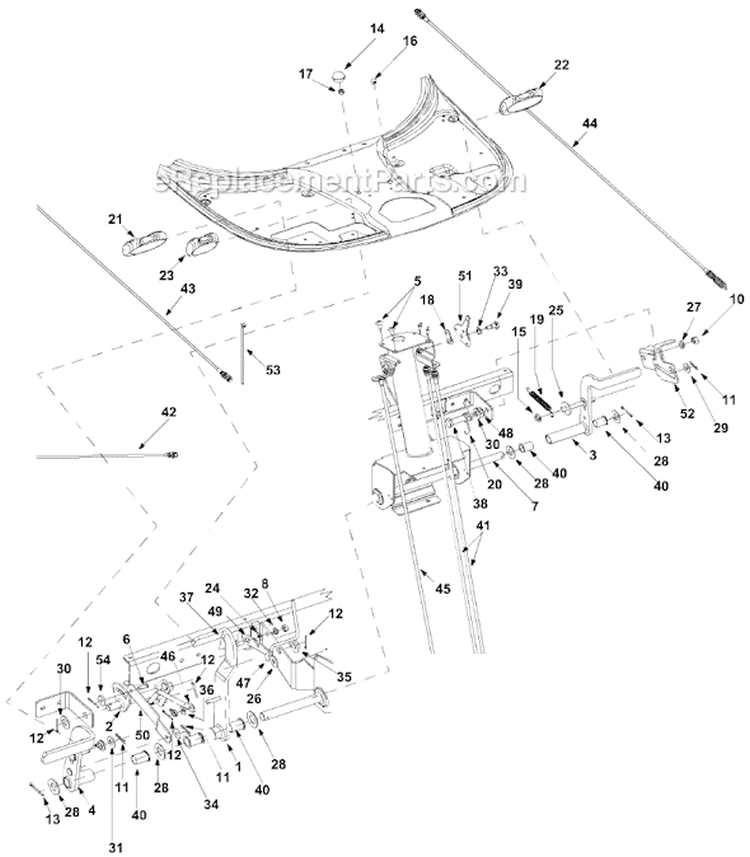 Page F Diagram and Parts List for 13A-344-022 2004 MTD Lawn Tractor