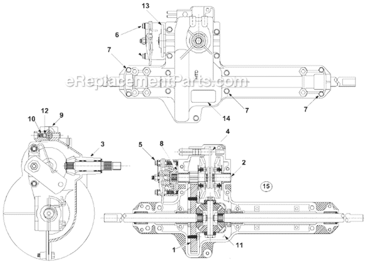 Page M Diagram and Parts List for 13A-344-701  MTD Lawn Tractor