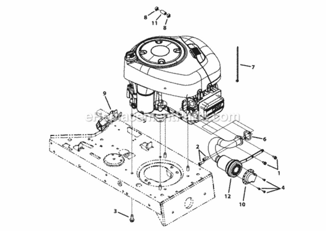 Engine_Accessories Diagram and Parts List for 13A1762F265 2013 MTD Lawn Tractor