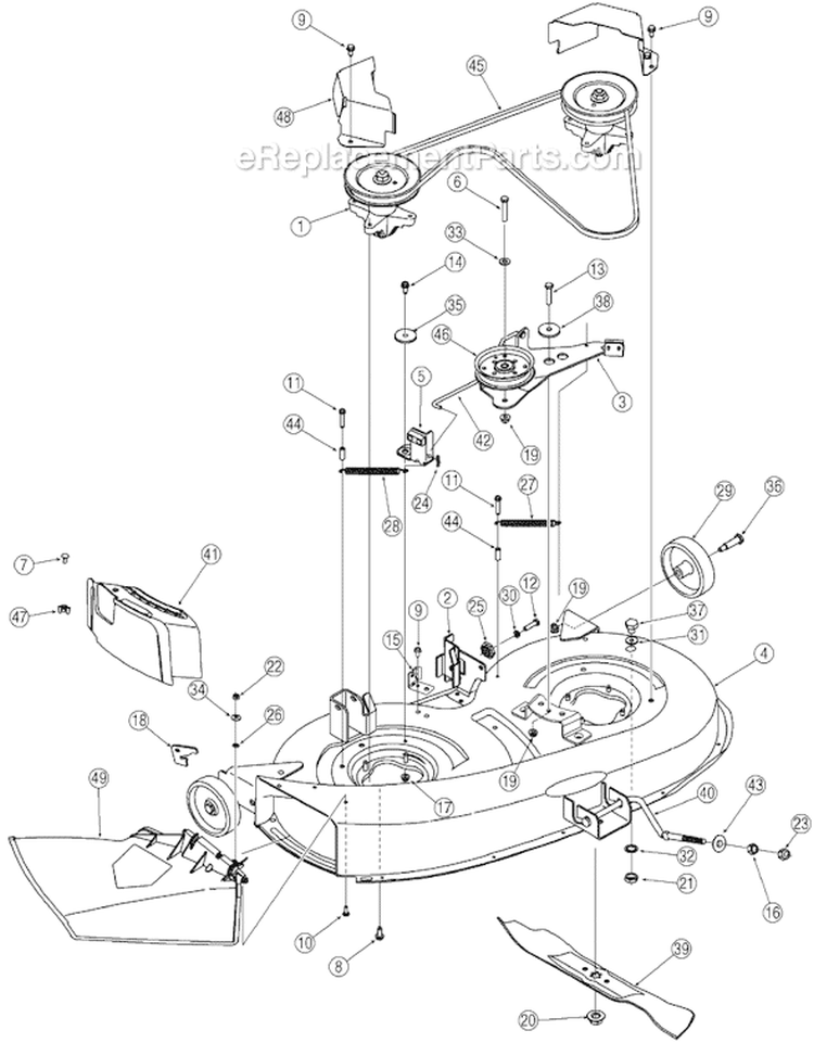 Page A Diagram and Parts List for 13A3762F700  MTD Lawn Tractor