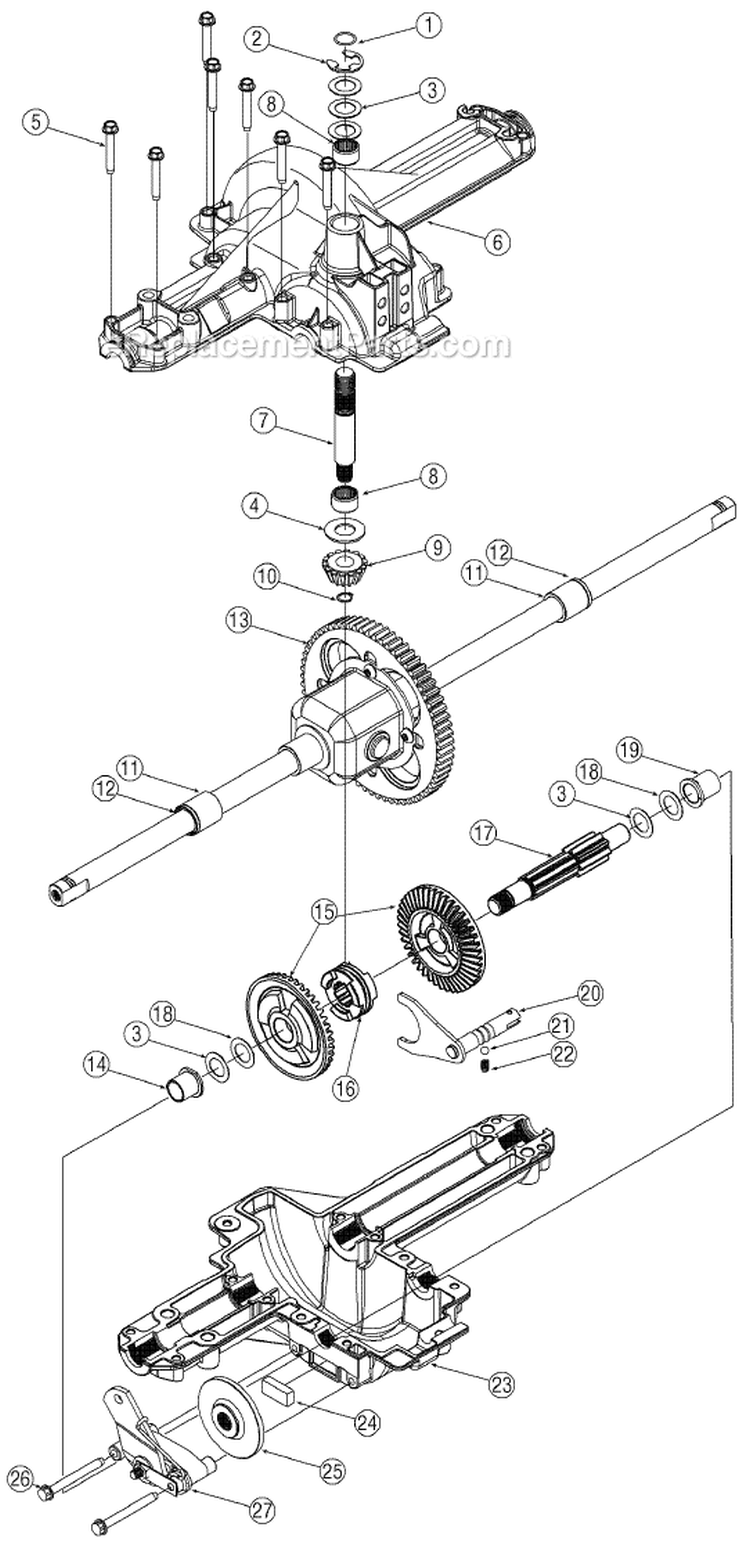 Page H Diagram and Parts List for 13A3771G700  MTD Lawn Tractor