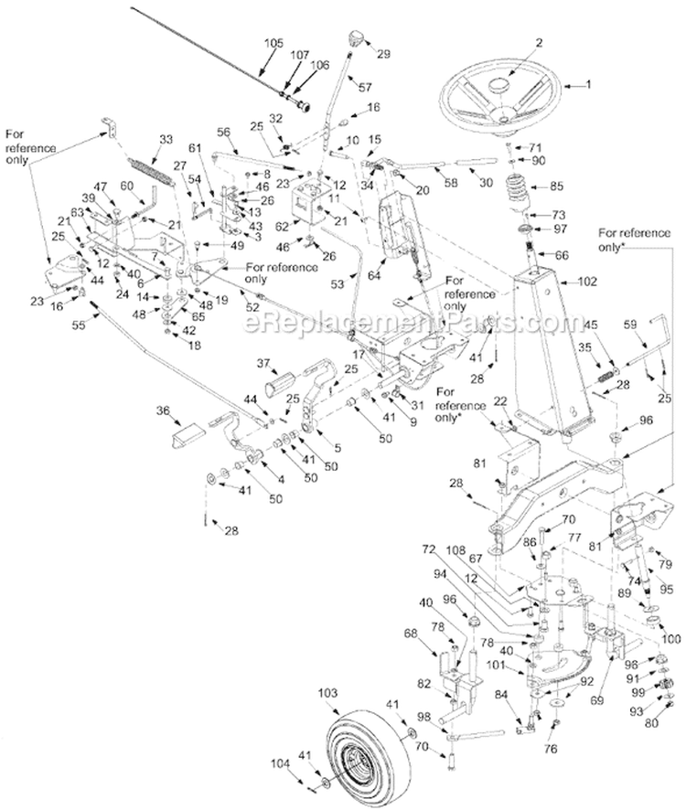 Page A Diagram and Parts List for 13A4065-700  MTD Lawn Tractor