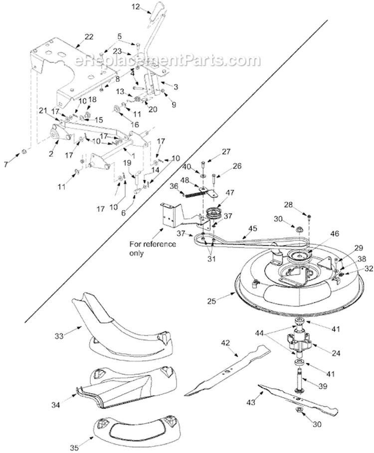 Page B Diagram and Parts List for 13A4065-700  MTD Lawn Tractor