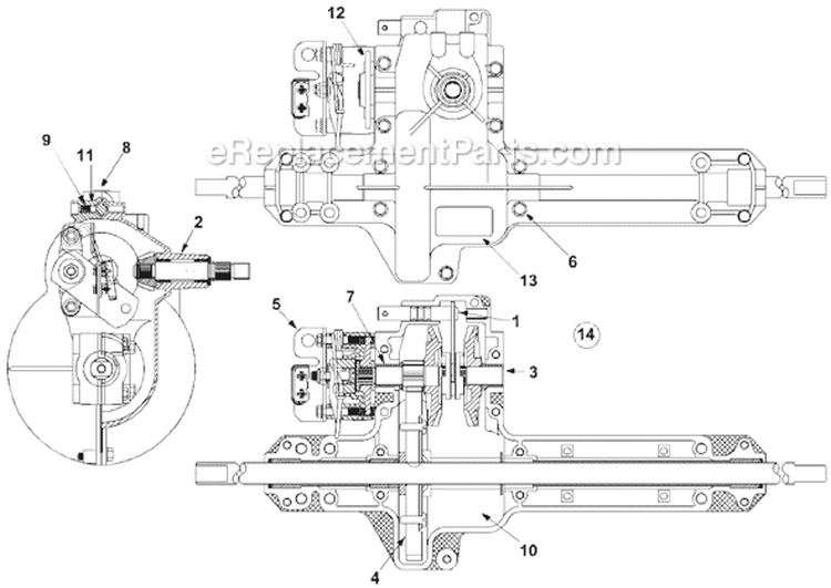 Page G Diagram and Parts List for 13A4065-700  MTD Lawn Tractor