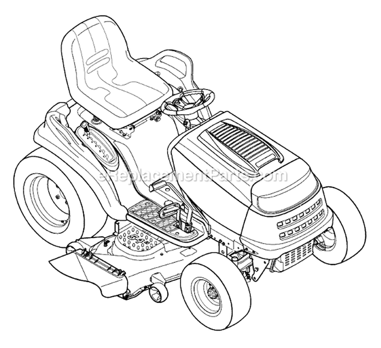 Page I Diagram and Parts List for 13AA625P004 2008 MTD Lawn Tractor