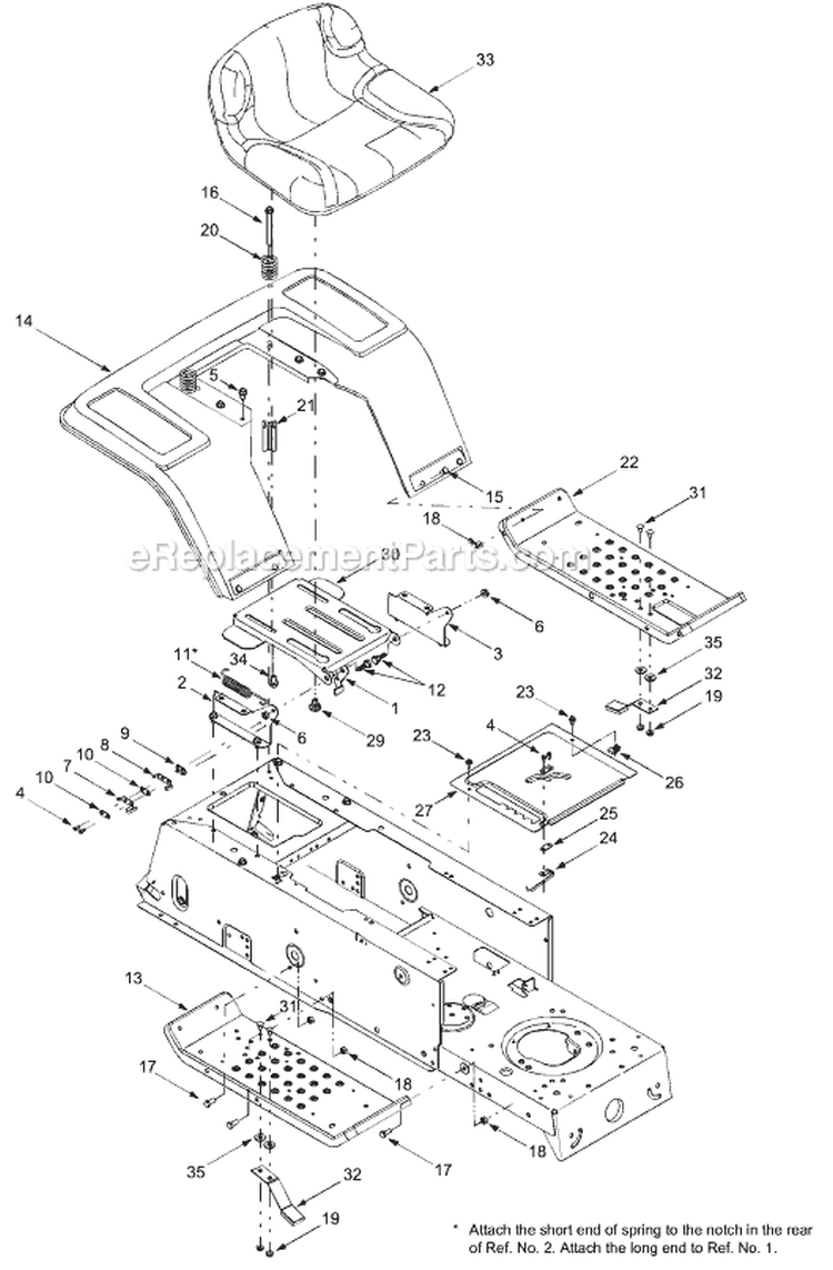 Page G Diagram and Parts List for 13AC650F700  MTD Lawn Tractor